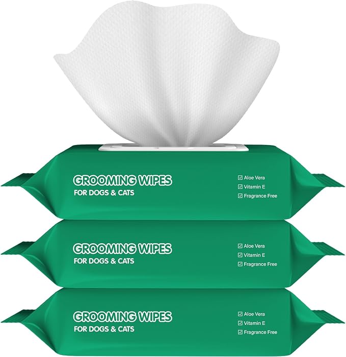 COCOYO Disposable Wet Wipes for Dogs & Cats I 300 Wipes for Cleaning and - Image 2