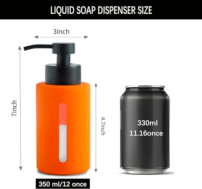 Enra Fall Glass Soap Dispenser - Image 4