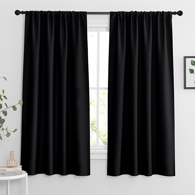 RYB HOME Blackout Curtains 63 inches Long by RYBHOME