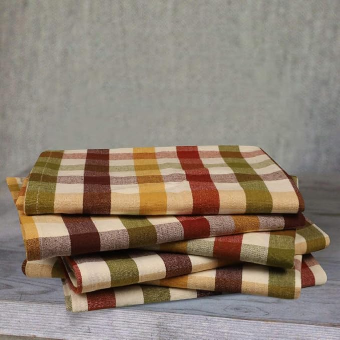 Kitchen Towels Set of 6 Multiolor Buffalo Checks 20X30 Inches, Soft Premium - Image 4