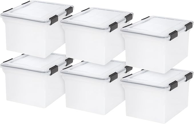 IRIS USA 32 Quart WEATHERPRO Plastic Storage Box by IRISUSA