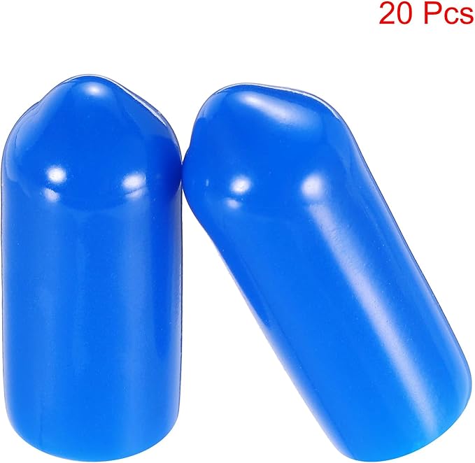 uxcell 20pcs Rubber End Caps 6mm ID Vinyl PVC Round Tube Bolt Cap Cover Screw - Image 2