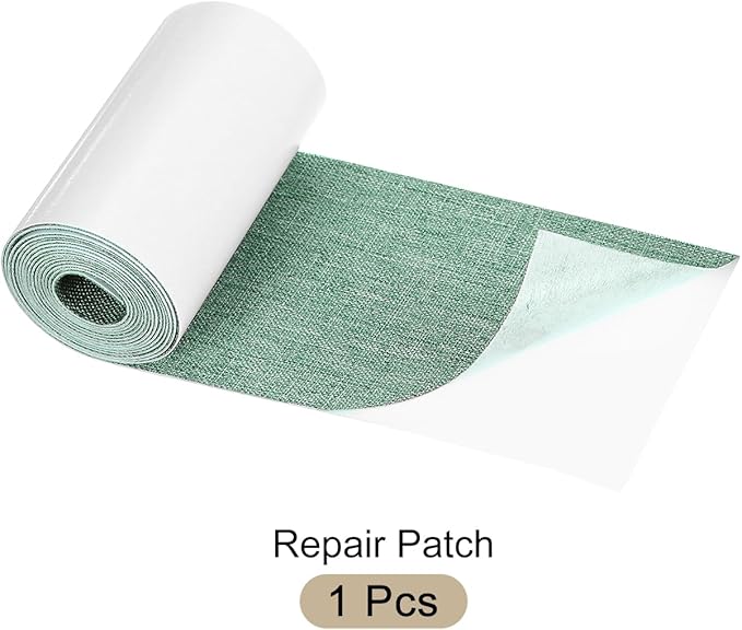 3x60 Inch Green Linen Repair Patch, Self-Adhesive DIY Fabric Repair Patch - Image 7