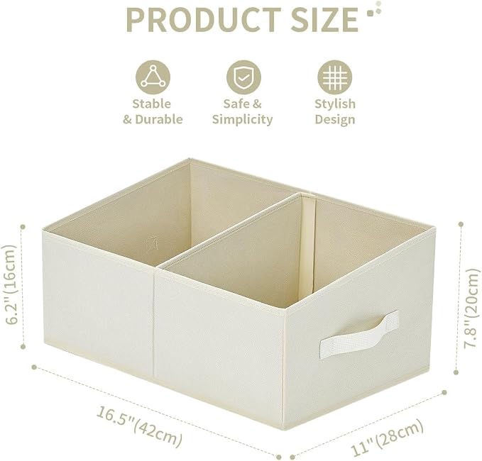 DIMJ Closet Storage Bins, 6 Pack Storage Baskets - Image 2