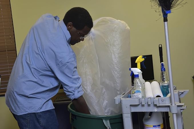 Aluf Plastics High Density Trash Bags, 30 Gallon, 16 Micron, - Image 7