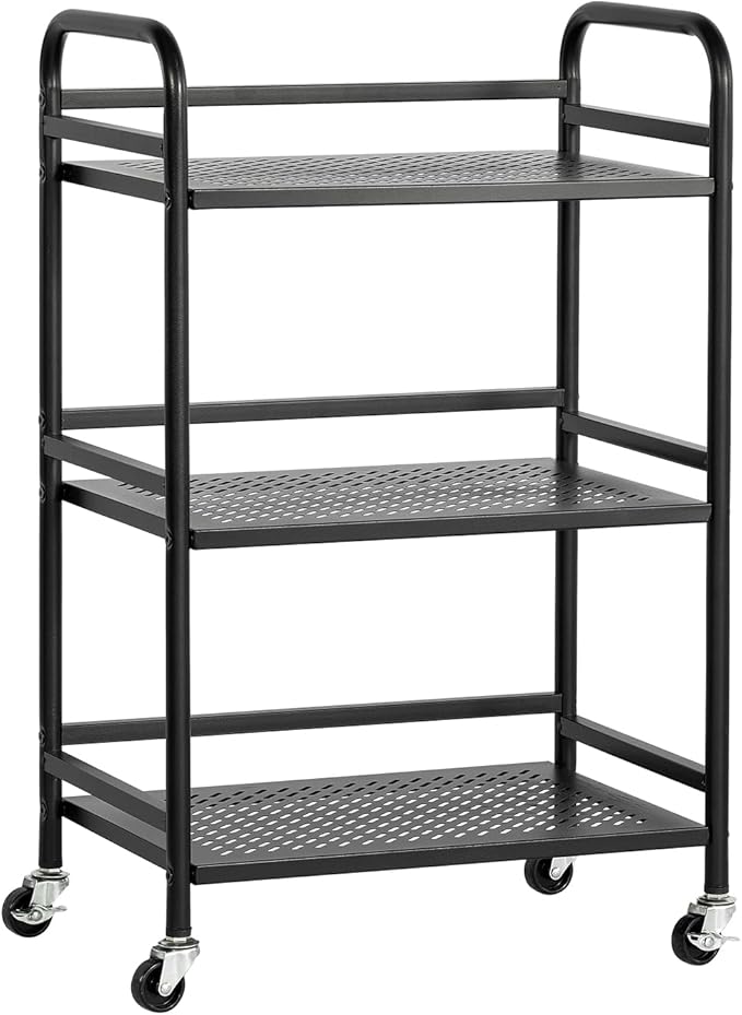 HDANI 3 Tier Rolling Cart, Heavy Duty Multifunctional Metal Frame-Supports 22 by HDANI