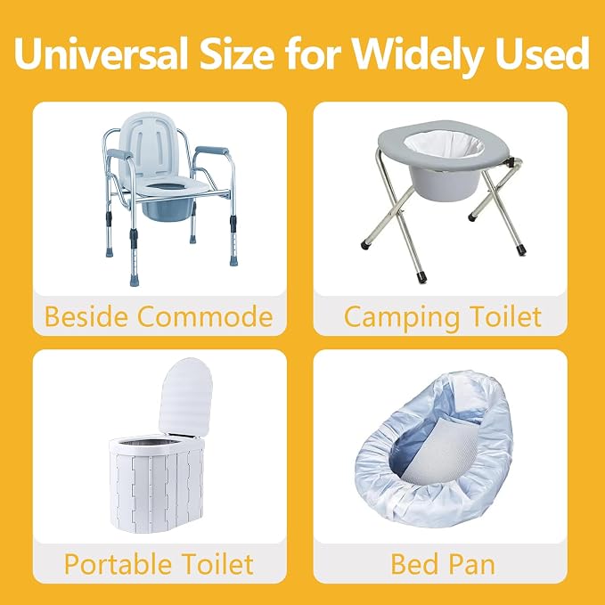 Senvok Commode Liners with Highly Absorbent Pads - Image 6