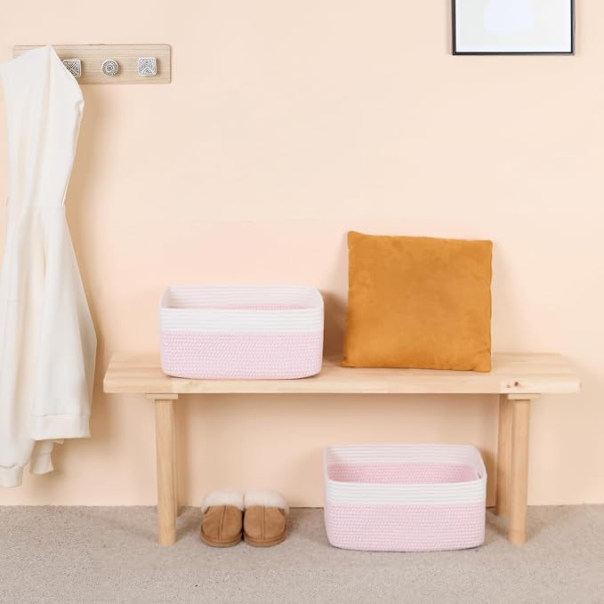 Large Storage Baskets for Shelves, Closet Organizers Bins for Clothes Blanket - Image 6