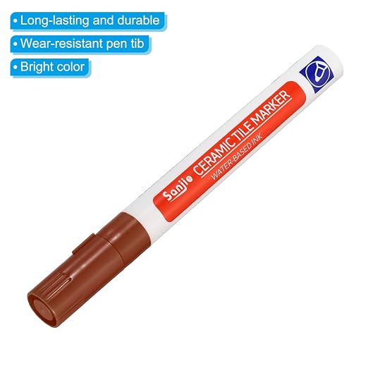 PATIKIL Grout Pen, 4 Pack Brown Tile Marker Waterproof Grout Sealer Pen Tile - Image 4