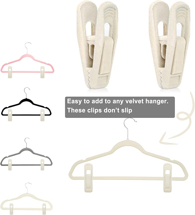 Velvet Hanger Clips for Velvet Hangers - Image 2