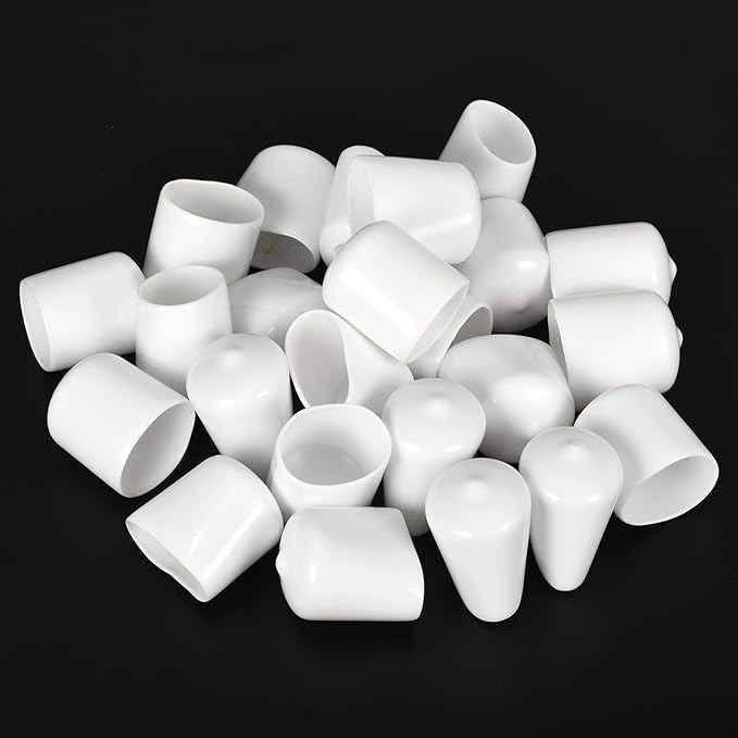 uxcell 20pcs Rubber End Caps 24mm ID Vinyl Round End Cap Cover Screw Thread - Image 4