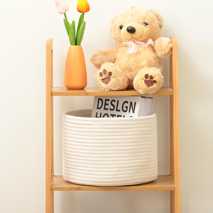 Small Basket for Organizing | Cube Shelf Closet Storage Baskets | 9.7×9.7×7.1” - Image 4
