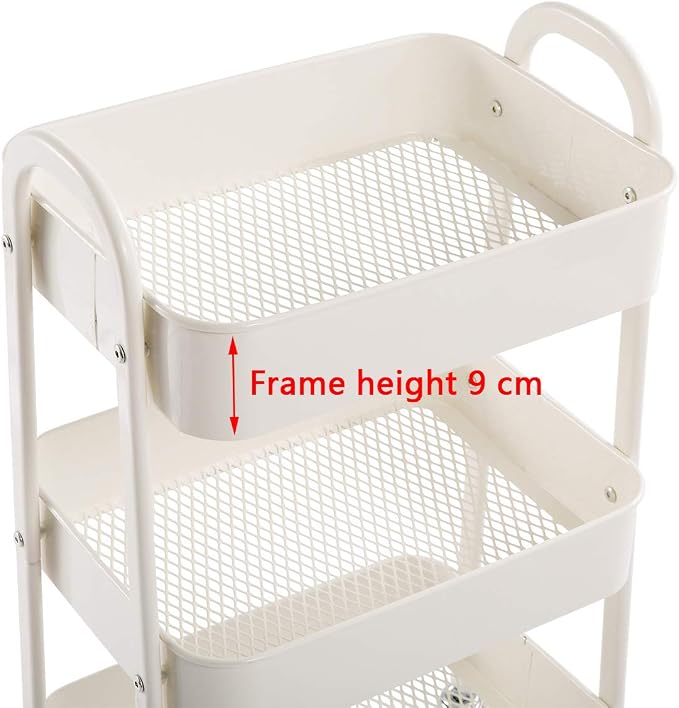 AGTEK Makeup Cart, Movable Rolling Organizer Cart - Image 6