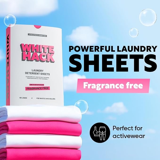 Fragrance Free Laundry Detergent Sheets | Clothes Detergent Laundry Soap Sheets - Image 2