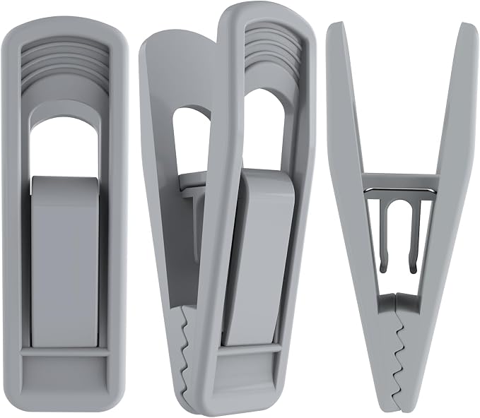Hanger Clips for Velvet Hangers, Non-Slip Plastic Clips Skirt Hanger Clips for by TOFIIGREM