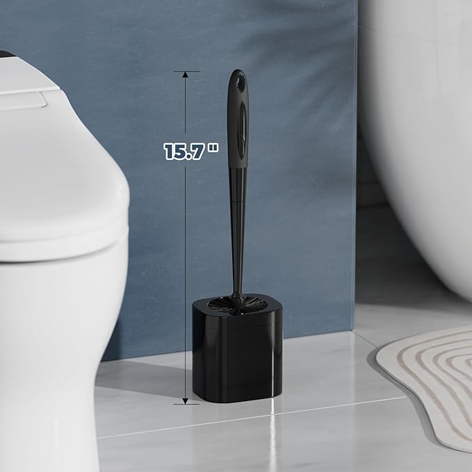 Toilet Brush, 2 Pack Toilet Brush and Holder Set Bathroom Accessories, Toilet - Image 6