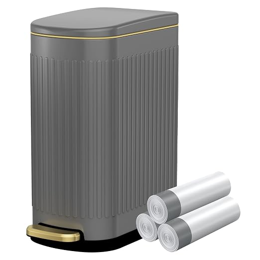 KUK Slim Bathroom Trash Can by KUK