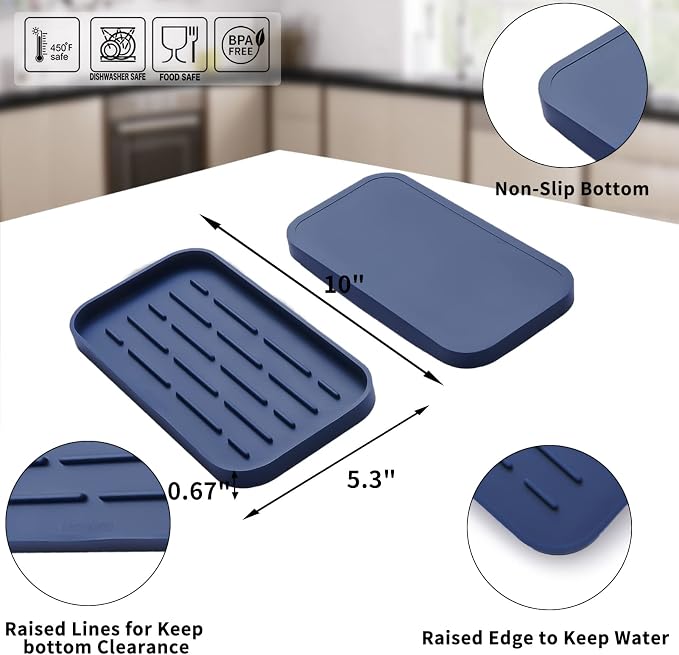 Silicone Kitchen Sink Organizer Tray - Image 2