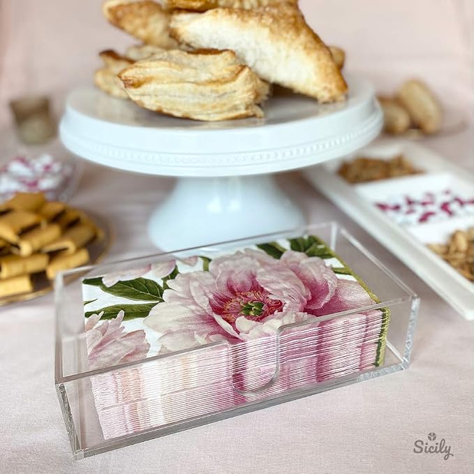 Sicily Acrylic Napkin Holder Multifold Paper Towel Dispenser Hand Towel Holder - Image 6