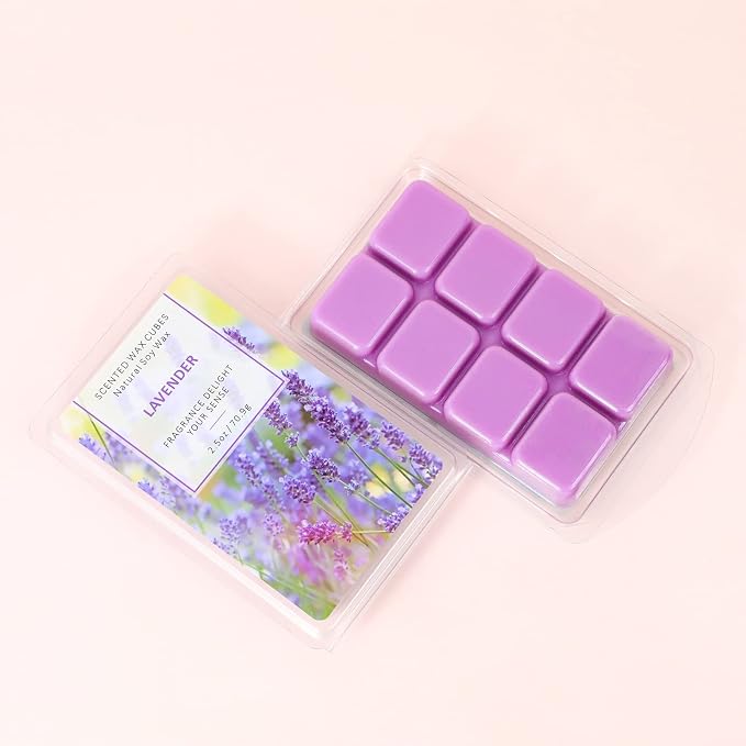 SCENTORINI Lavender Wax Melts Wax Cubes, Lavender Candle Wax Melts Strong Scent - Image 8