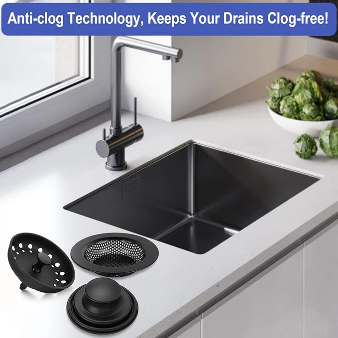 Kitchen Sink Drain Strainer 3 Pack Stainless Steel Sink Stopper, Anti-Clogging - Image 6