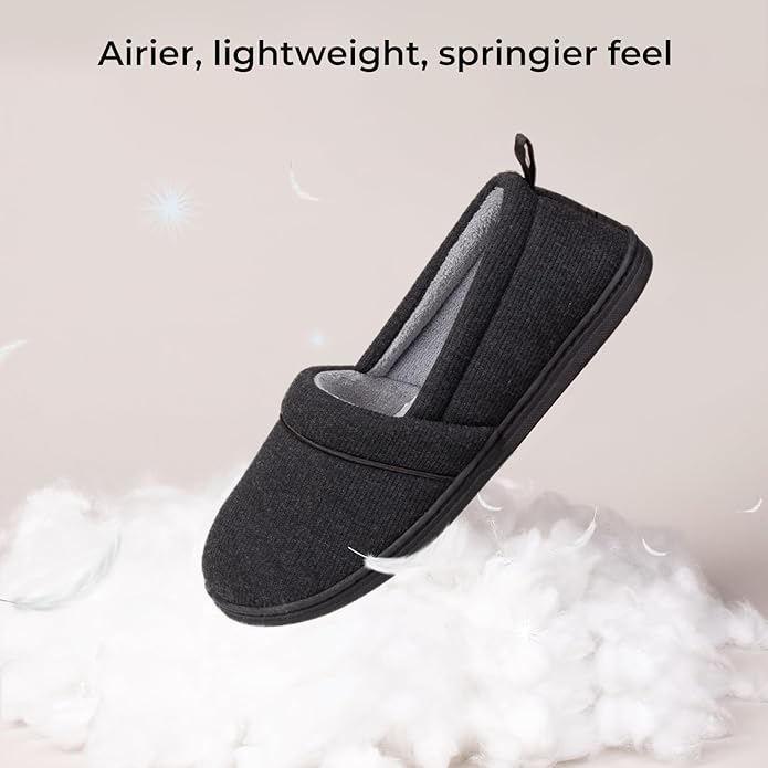 HomeTop Women's Comfy Loafer Slippers Lightweight Memory Foam Non-slip Indoor - Image 5