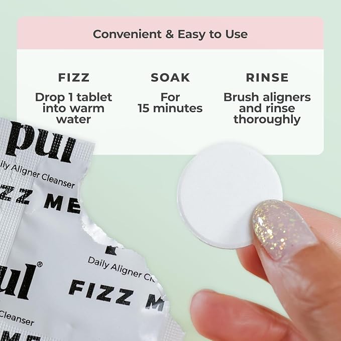 PUL Aligner Cleaner Tablets – For Cleaning Invisalign, All Clear Aligners & - Image 4