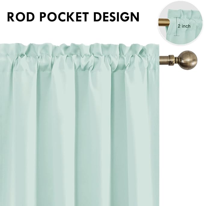 DWCN Blackout Curtains for Living Room Thermal Insulated, Energy Saving & Noise - Image 4
