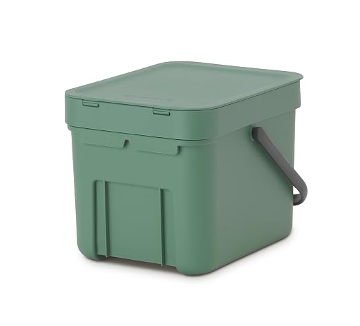 Brabantia Sort & Go Food Trash Can Small Countertop Kitchen Compost Caddy - Image 5