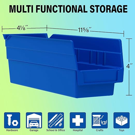 Akro-Mils 30120 Plastic Shelf Bins, Heavy Duty Storage Bins - Image 2
