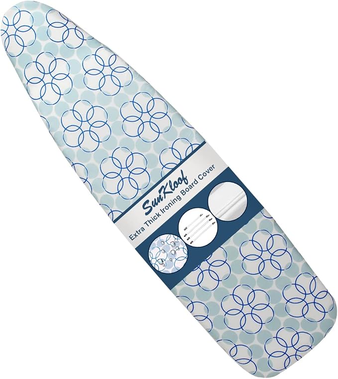 Ironing Board Cover and Pad, Resist Scorching and Staining, 15x54 Reflective by SUNKLOOF
