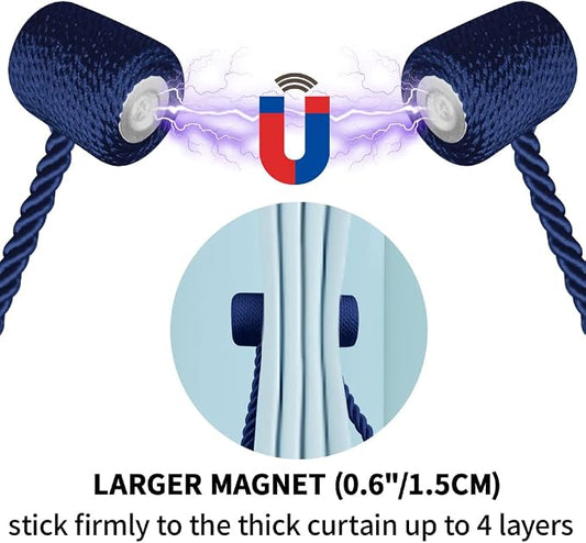 18 Inch Strong Magnetic Curtain Tiebacks, Curtain Holdbacks Modern Upgrade - Image 2
