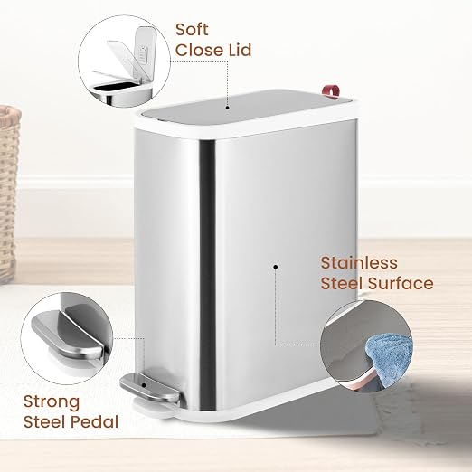 BETHEBEST 4 Gallon/15 Liter Trash Can - Image 2