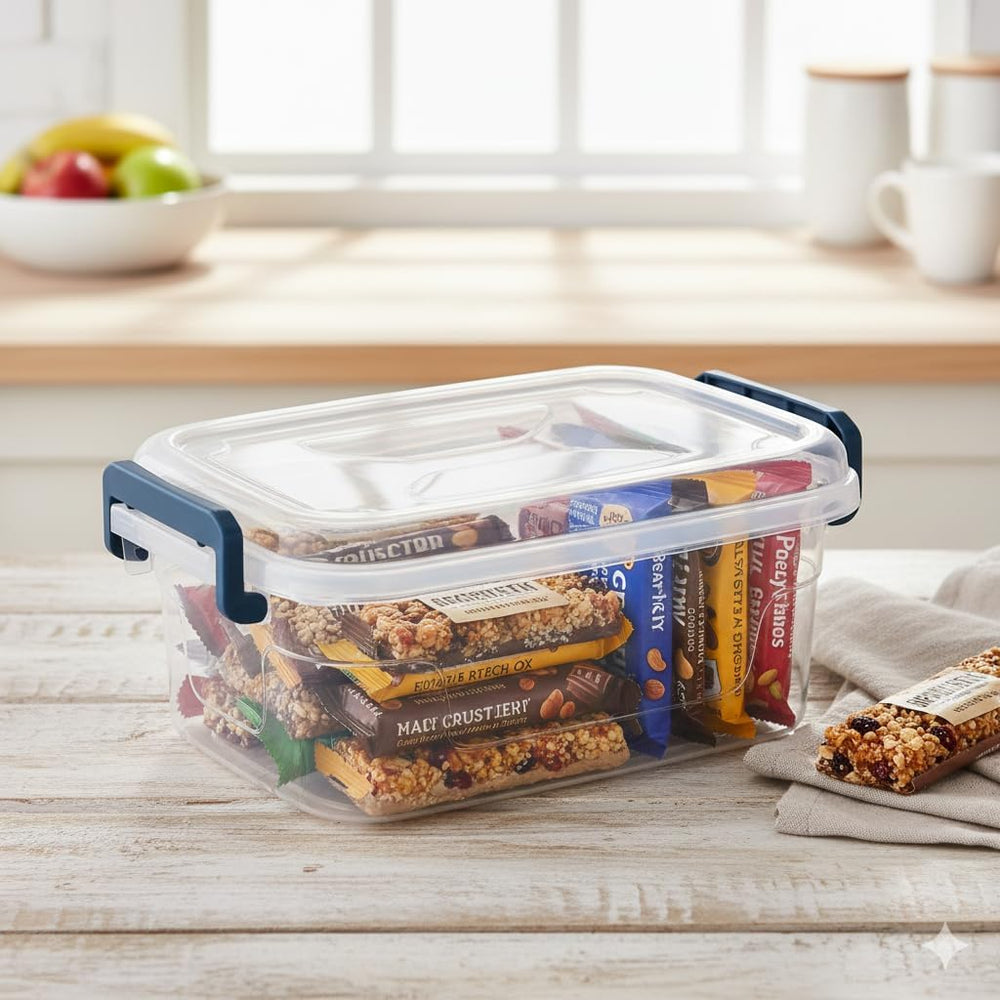 Tribello Small Clear Storage Bins with Lids, Bulk 16-Pack Stackable Plastic S...