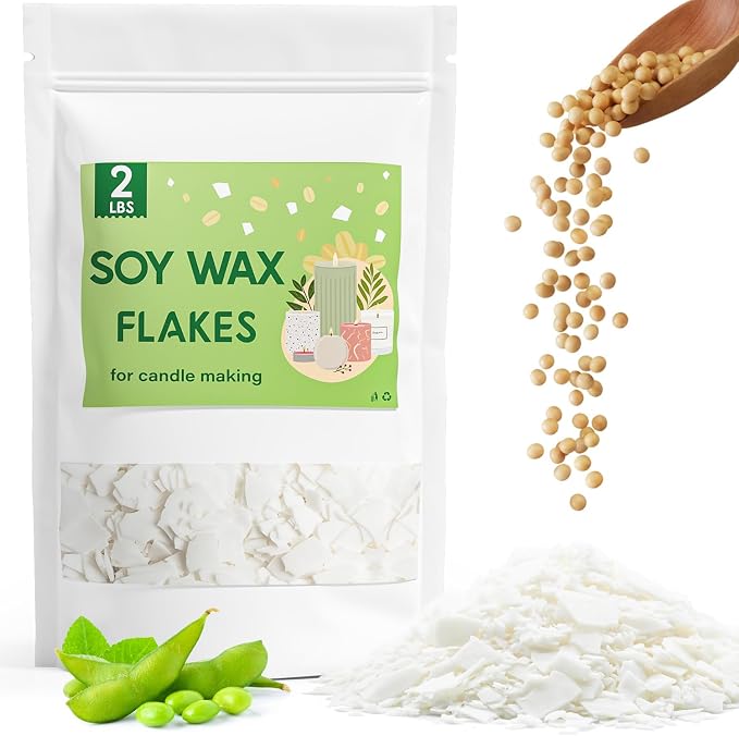 CHILLFLAME Soy Wax Flakes, Natural Candle Wax, Organic Soy Wax by CHILLFLAME