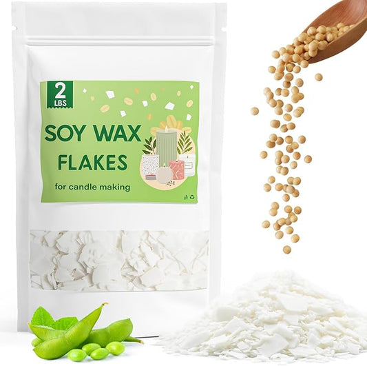 CHILLFLAME Soy Wax Flakes, Natural Candle Wax, Organic Soy Wax by CHILLFLAME