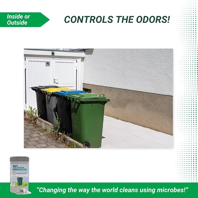ACT Trash Deodorizer and Cleaner | Eliminates Odors Controls Garbage Sludge | - Image 7