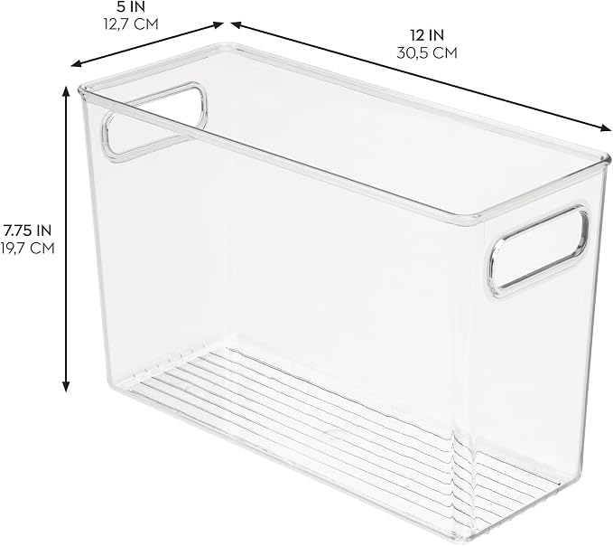 iDesign Tall Plastic Storage Bin - Image 3