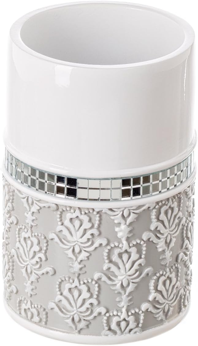 Creative Scents Mirror Damask Bathroom Cup by CreativeScents