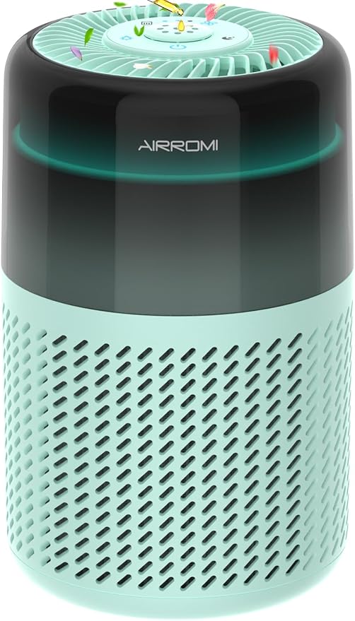 AIRROMI Air Purifier for Bedroom Home, HEPA Filter, Covers Upto 549 Ft² by AIRROMI