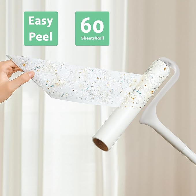 Large Lint Roller Refills 10 inch Wide Ultra Sticky Mega Roller Refills - Image 6