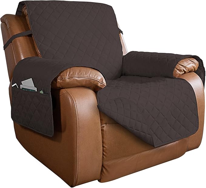 PureFit Reversible Quilted Sofa Cover, Water Resistant Slipcover Furniture by PureFit