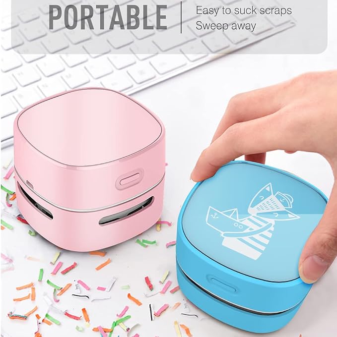 ODISTAR Desktop Vacuum Cleaner, Mini Table dust Sweeper Energy Saving, High - Image 3