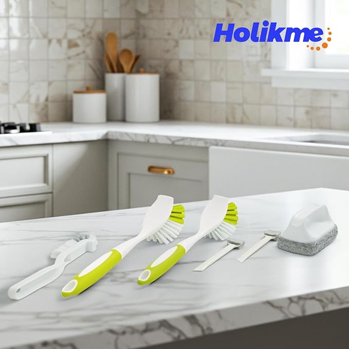 Holikme Cleaning Brush Set, Scouring Pad - Image 7