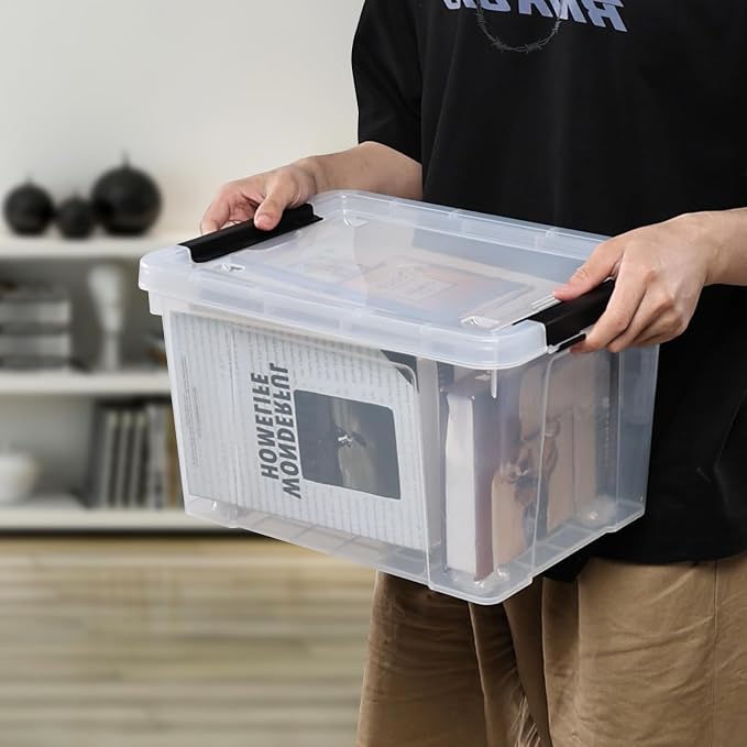 23 L Clear Plastic Storage Box - Image 5
