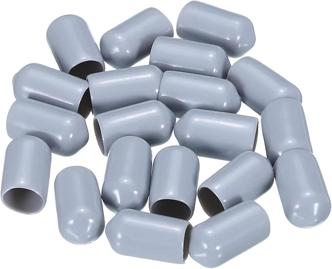 uxcell 20pcs Rubber End Caps 8mm ID Vinyl PVC Round Tube Bolt Cap Cover Screw - Image 4