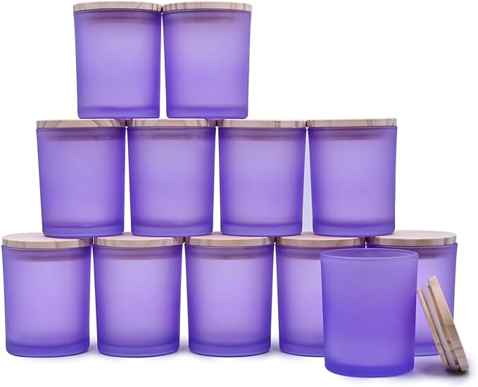 Thick Candle Jars for Making Candles 12 Pcs, 7 OZ Empty Jars by Showin