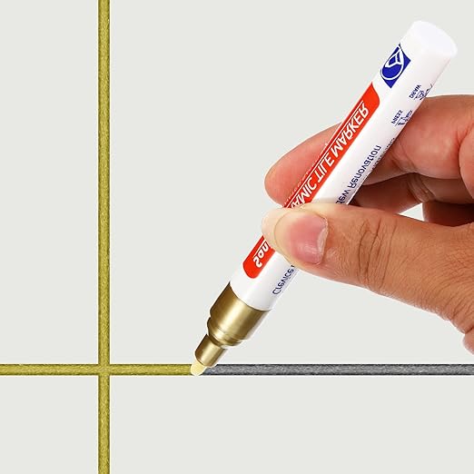 PATIKIL Grout Pen, 4 Pack Yellow Tile Marker Waterproof Grout Sealer Pen Tile - Image 7
