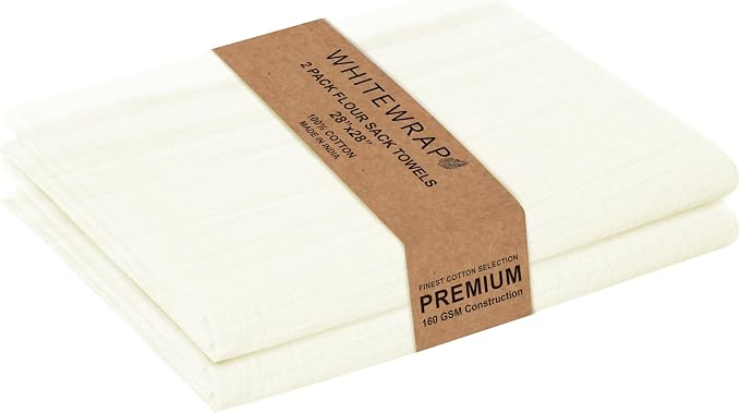 WHITEWRAP Flour Sack Towels| Tea Towel by WHITEWRAP