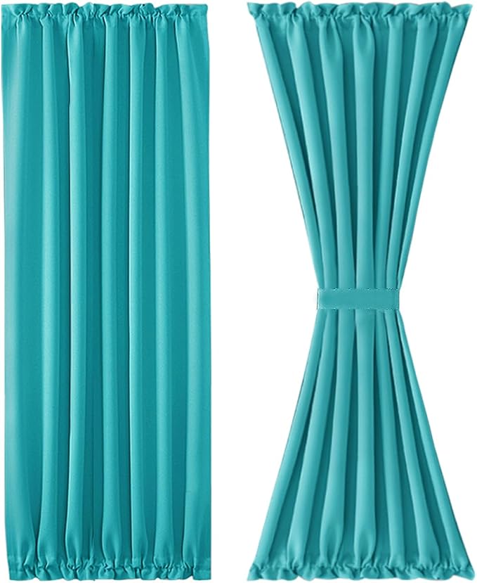DWCN French Door Curtains – Rod Pocket Thermal Blackout Curtain - Image 7